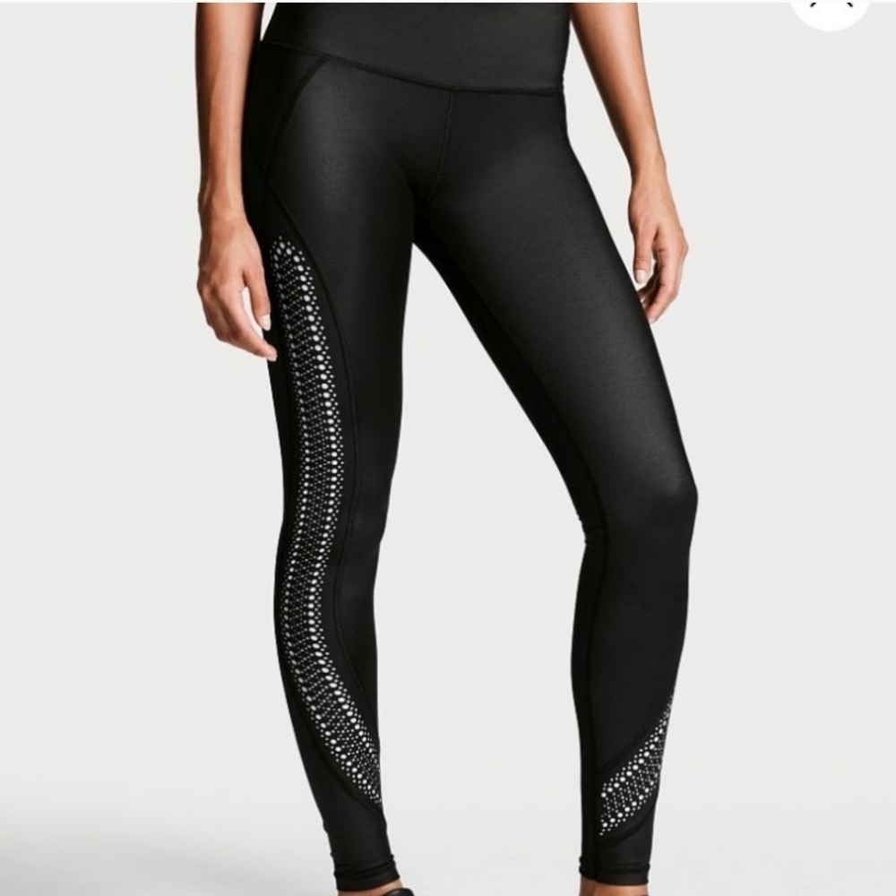 Victoria's Secret Women's Sports Knockout Black Leggings Size S